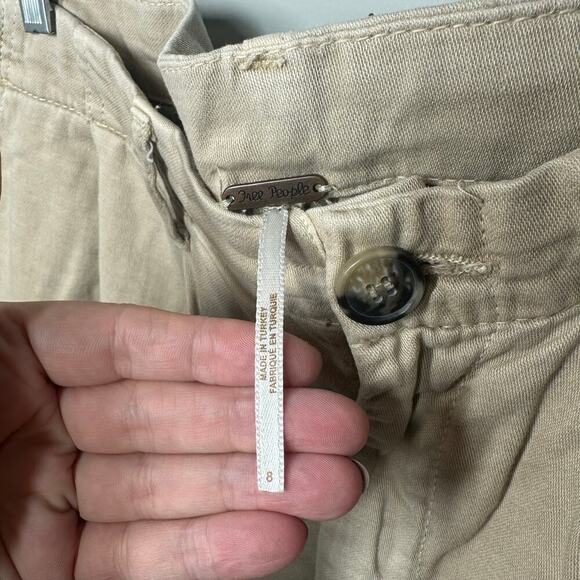 Free People Addy Chino Pants in Beige - Picture 3 of 5